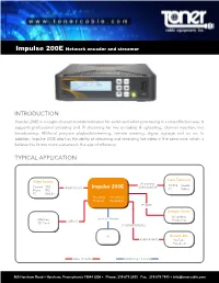 IMPULSE 200E Spec-Sheet