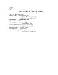 Lithostratigraphic Unit