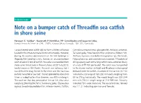 Note on a Bumper Catch of Threadfin Sea Catfish in Shore Seine