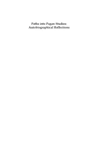 Paths Into Pagan Studies