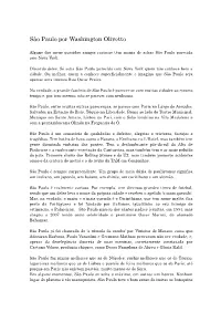 São Paulo Por Washington Olivetto