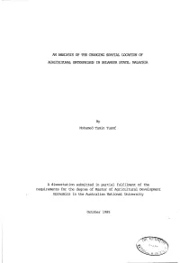 An Analysis of the Changing Spatial Location Of