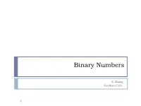 Binary Numbers