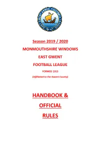 Handbook & Official Rules