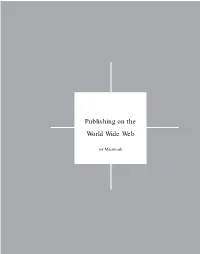 Publishing on the World Wide Web for Macintosh 1995.Pdf