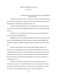 SENATE JOINT RESOLUTION 1079 by Beavers a RESOLUTION To