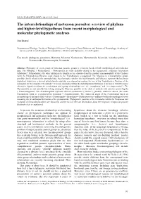 The Interrelationships of Metazoan Parasites: a Review of Phylum- and Higher-Level Hypotheses from Recent Morphological and Molecular Phylogenetic Analyses