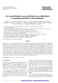 The Weak INTEGRAL Bursts GRB 040223 and GRB 040624: an Emerging Population of Dark Afterglows