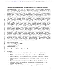 1 Functional Annotation of Human Long Non-Coding Rnas Via Molecular Phenotyping 1 Jordan a Ramilowski , Chi Wai Yip , Saumya