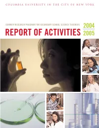 2004 & 2005 Report of Activities