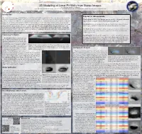 3D Modelling of Lunar Pit Walls from Stereo Images R