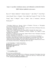 Ligase 1 Is a Predictor of Platinum Resistance and Its Blockade Is Synthetically Lethal In