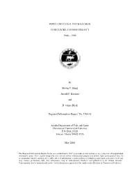 Portland Canal Chum Salmon Coded-Wire-Tagging Project, 1988