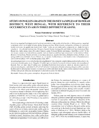 Study on Pollen Grains in the Honey Samples of Howrah District, West Bengal, with Reference to Their Occurrence in Air in Three Different Seasons