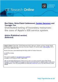 Distributed Tuning of Boundary Resources: the Case of Apple's Ios Service System