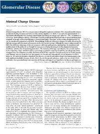 Minimal Change Disease
