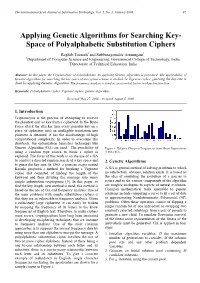 Space of Polyalphabetic Substitution Ciphers ���������������������������������� 89 ����� 