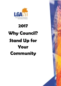 2017 Why Council? Stand up for Your Community