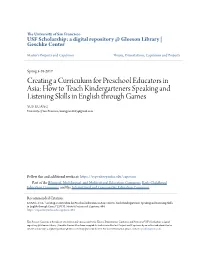Creating a Curriculum for Preschool