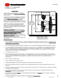 P-Rww / G / V Handrail Sectional View