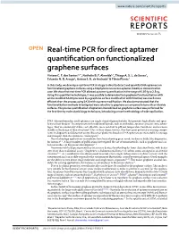 Real-Time PCR for Direct Aptamer Quantification on Functionalized