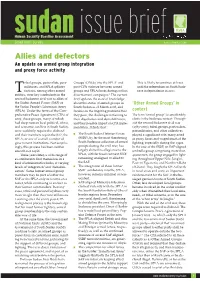 Allies and Defectors