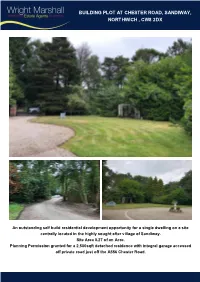 Building Plot at Chester Road, Sandiway, Northwich , Cw8 2Dx