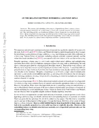 On the Relation Between Hyperrings and Fuzzy Rings