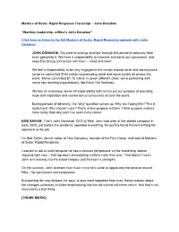 Rapid Response Transcript – John Donahoe