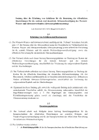 Satzung Hansestadt Rostock