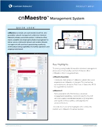Cnmaestro™Management System