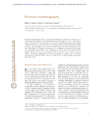 Electron Cryotomography