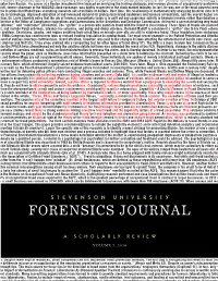 Forensics Journal