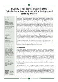 Testing a Rapid Sampling Protocol