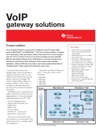 Voip Gateway Solutions