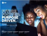 2018/2019 AT&T Corporate Responsibility Summary