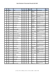 Accountant Allocation Through CGLE-2014