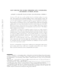 Arxiv:1907.05082V2 [Cs.GT] 15 Dec 2019