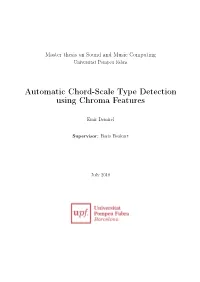 Automatic Chord-Scale Type Detection Using Chroma Features