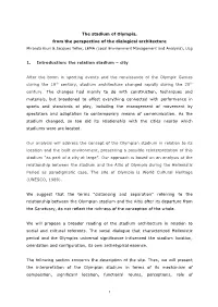 Olympia, from the Perspective of the Dialogical Architecture Miranda Kiuri & Jacques Teller, LEMA (Local Environment Management and Analysis), Ulg