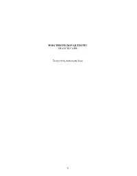 PDF of Who Wrote Don Quixote?