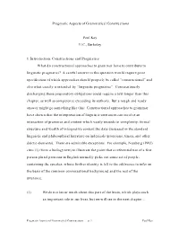 Pragmatic Aspects of Grammatical Constructions(Pdf)