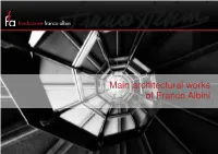 Main Architectural Works of Franco Albini 1931 - 1945 Work Description Period