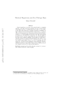 Maximal Repetition and Zero Entropy Rate