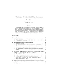 Maximum Knotted Switching Sequences