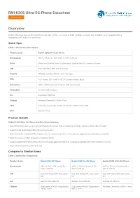 RMI:K30S-Ultra-5G-Phone Datasheet Overview