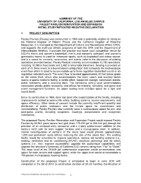 1 Summary of the University of California, Los Angeles Campus Pauley Pavilion Renovation and Expansion Initial Study/Mitigated N