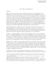 Hume's Theory of Public Reason
