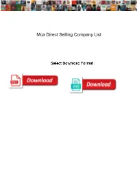 Mca Direct Selling Company List