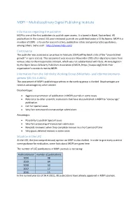 MDPI – Multidisciplinary Digital Publishing Institute